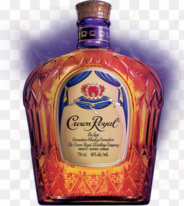 Whisky - Crown Royal Bottle transparent png image