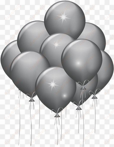 white balloons png download - gold and silver balloons png