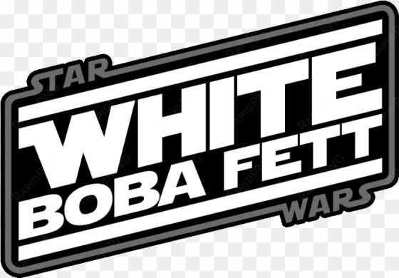 White Boba Fett - Boba Fett Transparent Logo transparent png image