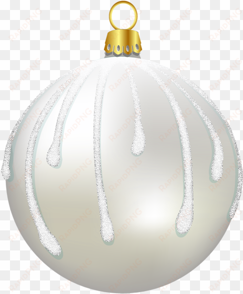 White Christmas Ornaments, Gold Ornaments, Christmas - Christmas White Ornament Png transparent png image