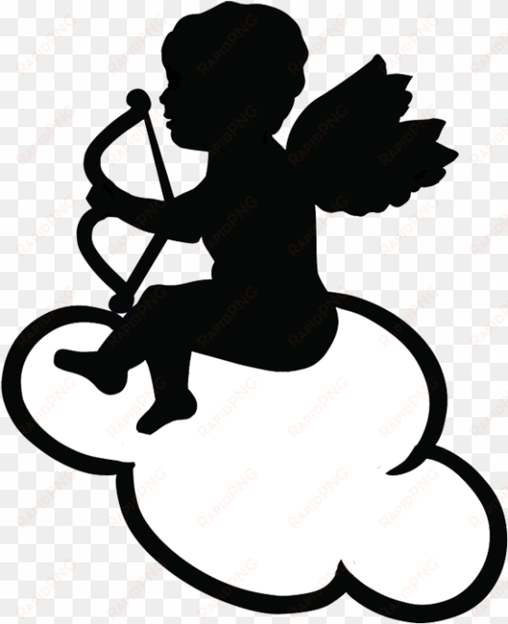 white cupid png banner free library - clip art