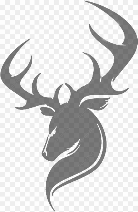white deer silhouette png download - stag logo png