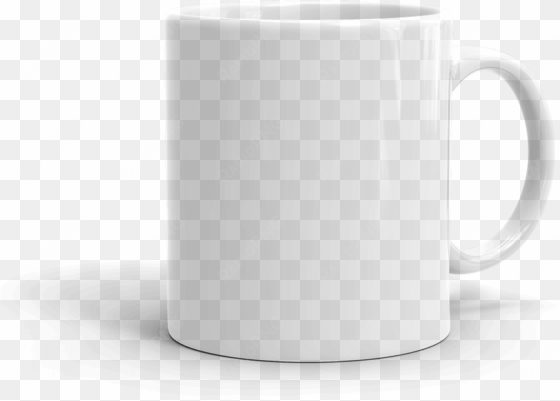 white glossy mug - white mug transparent