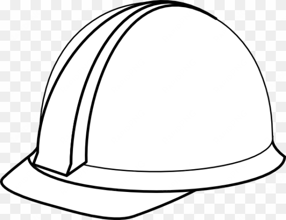 white hard hat no shadow clip art at clker - hard hat black and white