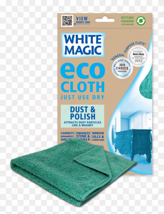 white magic microfibre dust & polish eco-cloth - white magic eco cloth