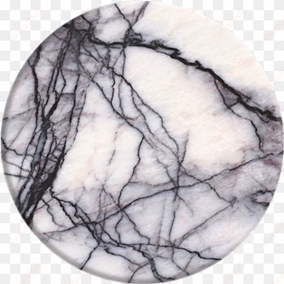 White Marble Popsocket - Popsocket White And Black transparent png image
