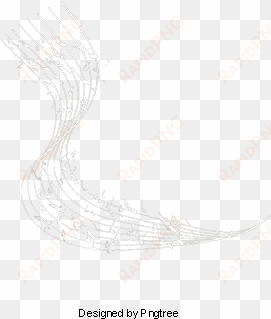 white musical note, white, music, note png and psd - sketch