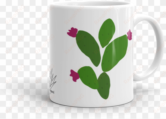 white nopal mug 11oz right view - mug