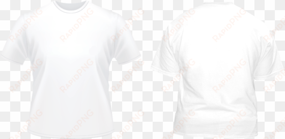 white tshirt front and back png image black and white - back of white t shirt