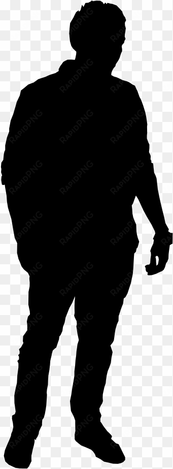 whole body crossed arms silhouette image png clipart - person silhouette transparent background