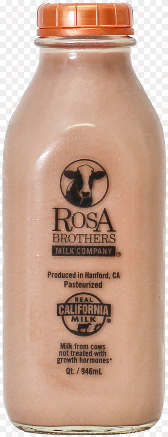 Whole Milk, Sugar, Cocoa Processed With Alkali, Cornstarch, - Rosa Brothers Milk, Chocolate, Lactose Free - 1 Qt transparent png image