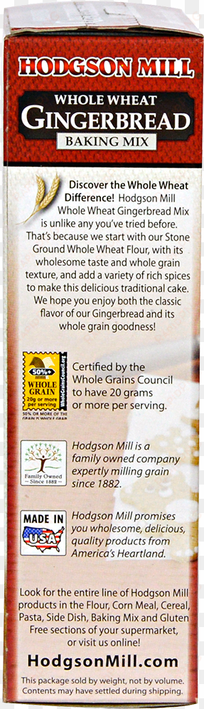 whole wheat gingerbread mix - hodgson mill whole wheat gingerbread mix