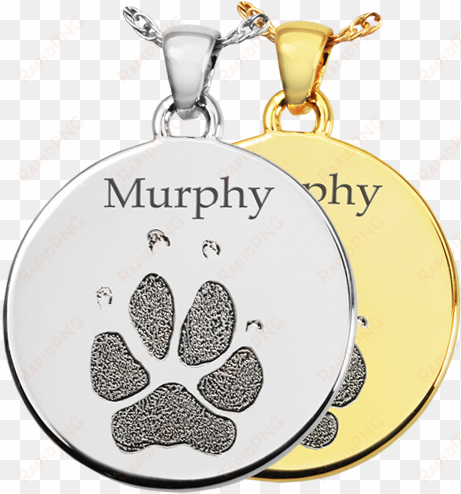 Wholesale B&b Round Actual Pawprint Jewelry - Paw Print Jewellery transparent png image