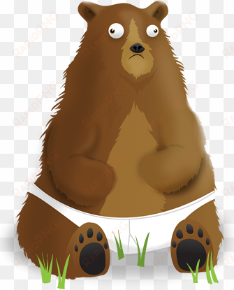 why grizzly bears should wear underpants - cartoon