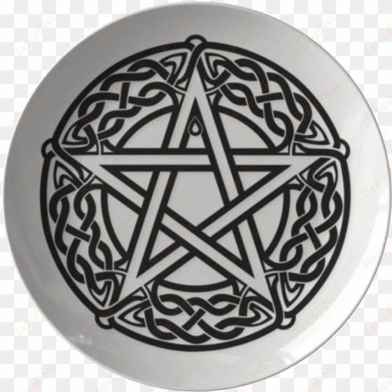 wicca pentacle plate