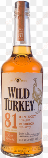 wild turkey png - wild turkey 81 proof bourbon whiskey