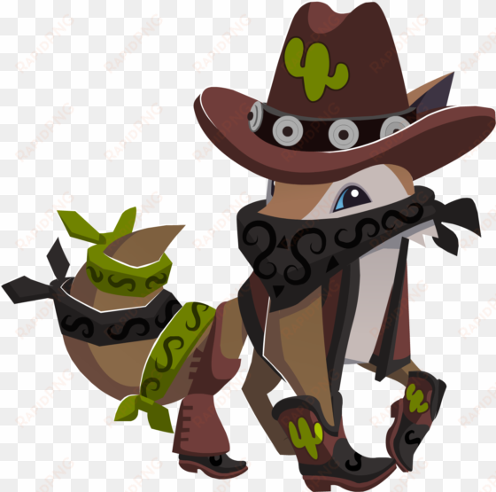 wild west set coyote - animal jam coyote