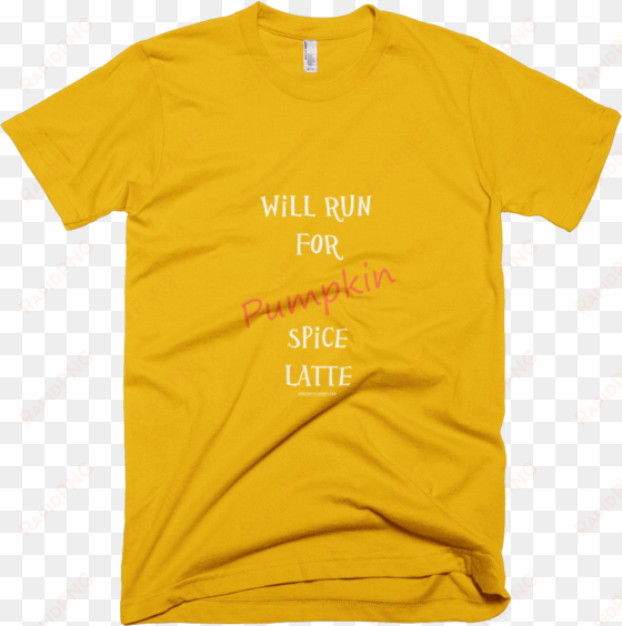 will run for pumpkin spice latte - ron swanson pocket shirt