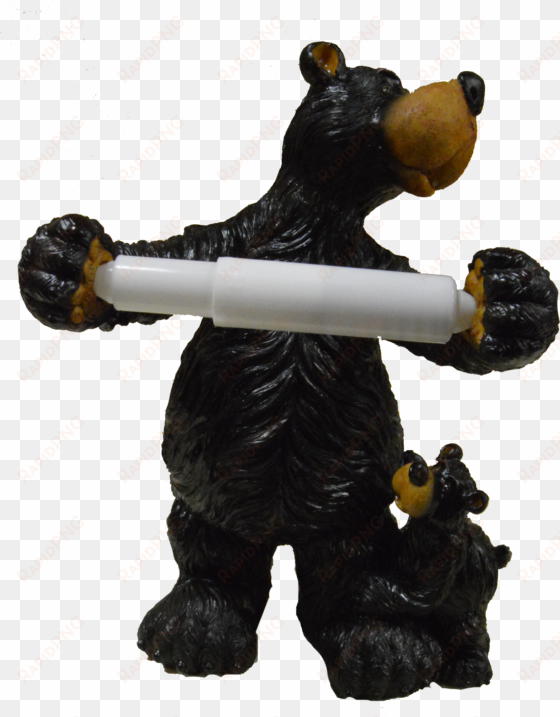 willie bear toilet tissue holder - figurine