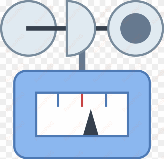 wind gauge icon - anemometer