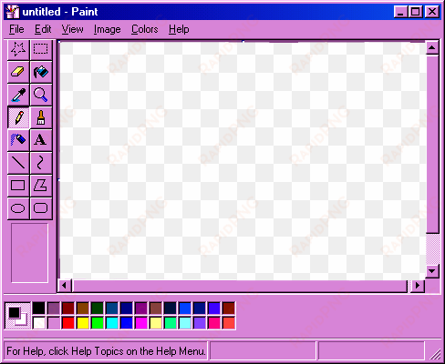 Windows Paint Png Transparent Background - Ms Paint Windows 98 transparent png image
