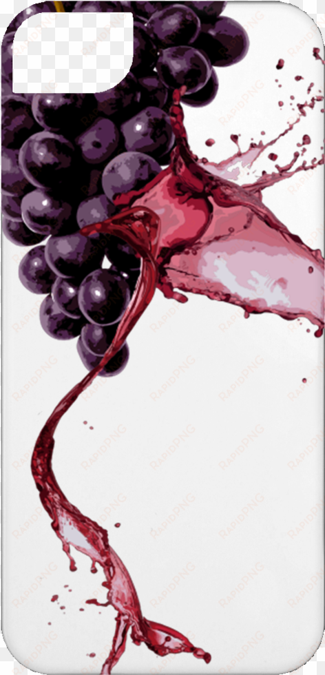 wine splash iphone case - concord grape png