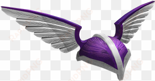 winged purple helmet - eagle