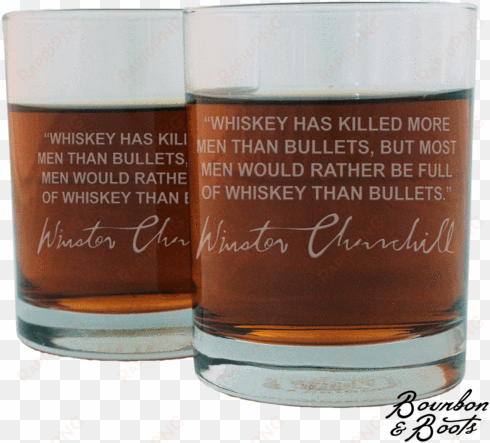 winston churchill whiskey cocktail glasses image - whisky