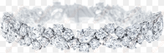 winston™ cluster by harry winston, diamond bracelet - harry winston cluster bracelet