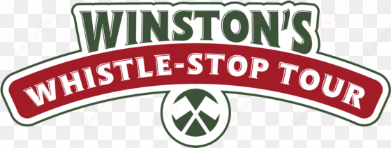 winston's whistle stop tour logo - emblem