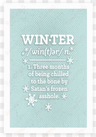 winter definition poster - definition