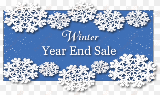 winter theme factory sale banner