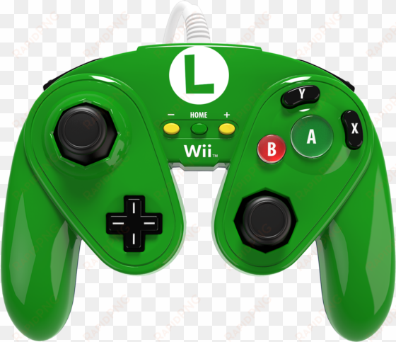 Wired Fight Pad Luigi - Pdp Wired Fight Pad For Wii U - Luigi transparent png image