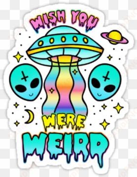 wish you were weird - alien pastel goth