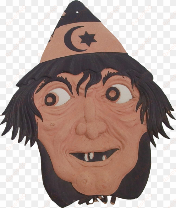 witch face transparent background