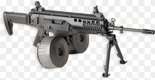 with 150-round drum magazine - nhung khau sung vien tuong