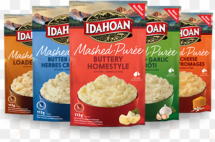 with a light, fluffy texture, you can enjoy real mashed - idahoan baby reds gluten free instant mashed potatoes