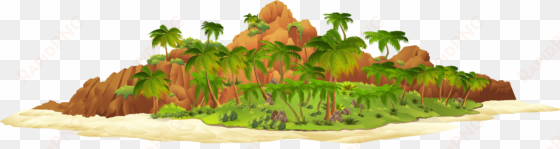 with palm trees png clip art gallery - tropical islands resort