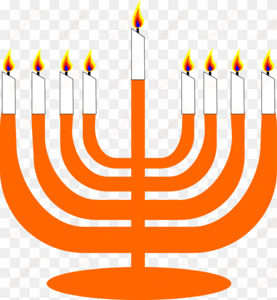 with the simple candlestick of samarsh's hanukkah - menorah clip art