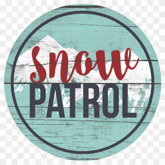 with warm reds, crisp blues & winter whites combined - snow patrol logo