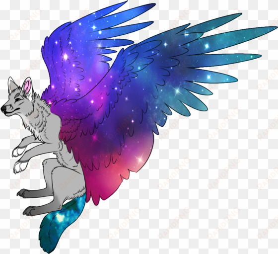 wolf clipart tumblr transparent - galaxy dog drawing