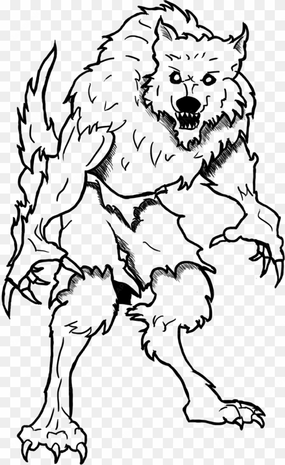 wolf coloring pages werewolf - werewolf coloring page halloween