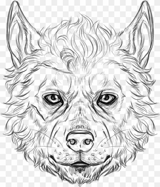 wolf faces - drawing