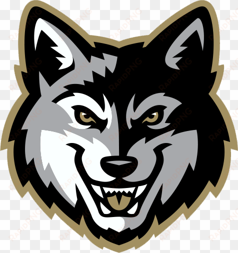 wolf head logo png - gresham greywolves logo