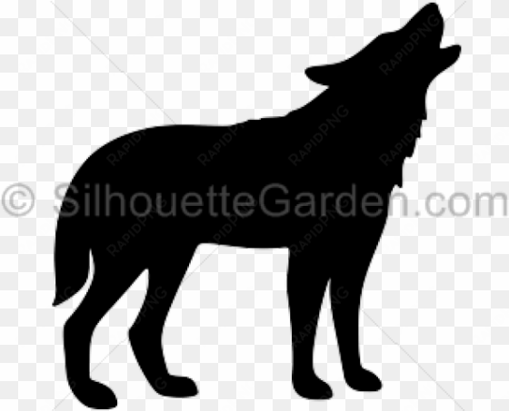 wolf silhouette - clip art