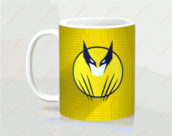 wolverine logo printed mug - marvel comics