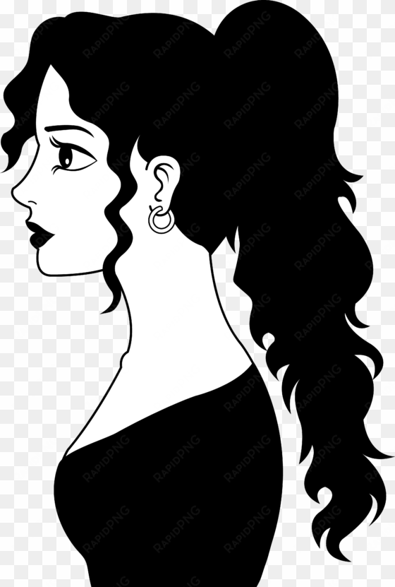 woman clip art black and white clipart - blank face woman clipart