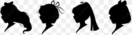 woman face silhouette png for kids - silhouette