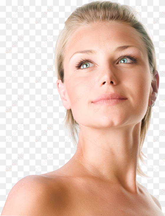 woman face transparent background