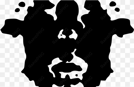 woman head clipart silhouette - rorschach png